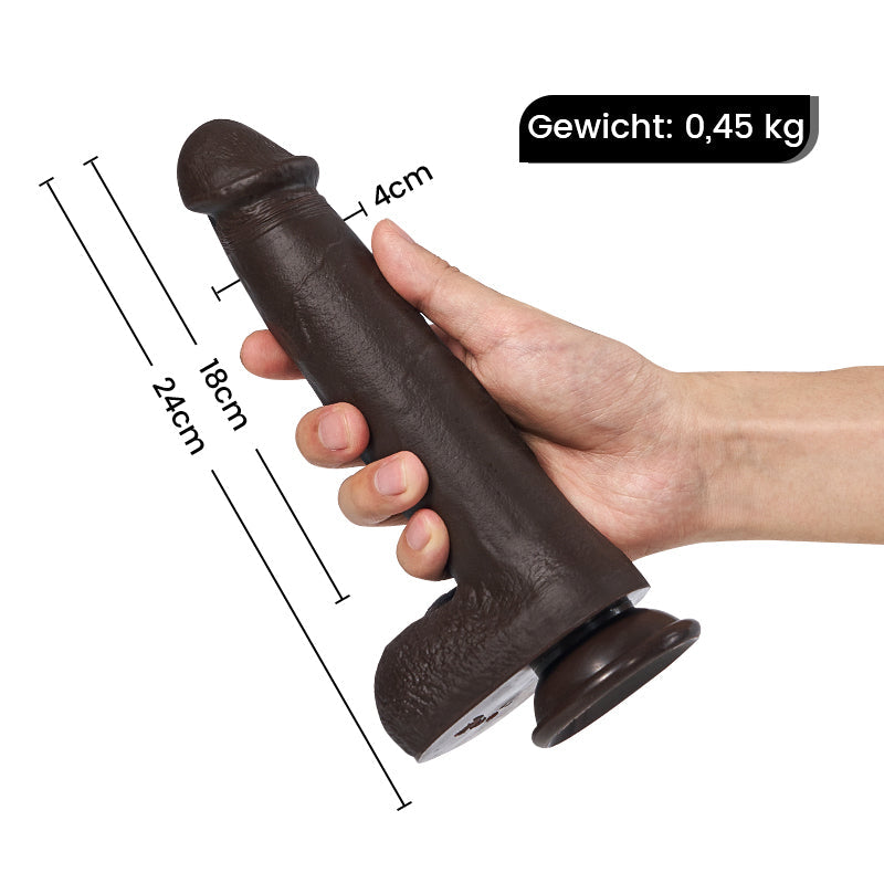 Eagle Realistyczne Dildo 18CM 3 Teleskopowe 5 Wibracyjne