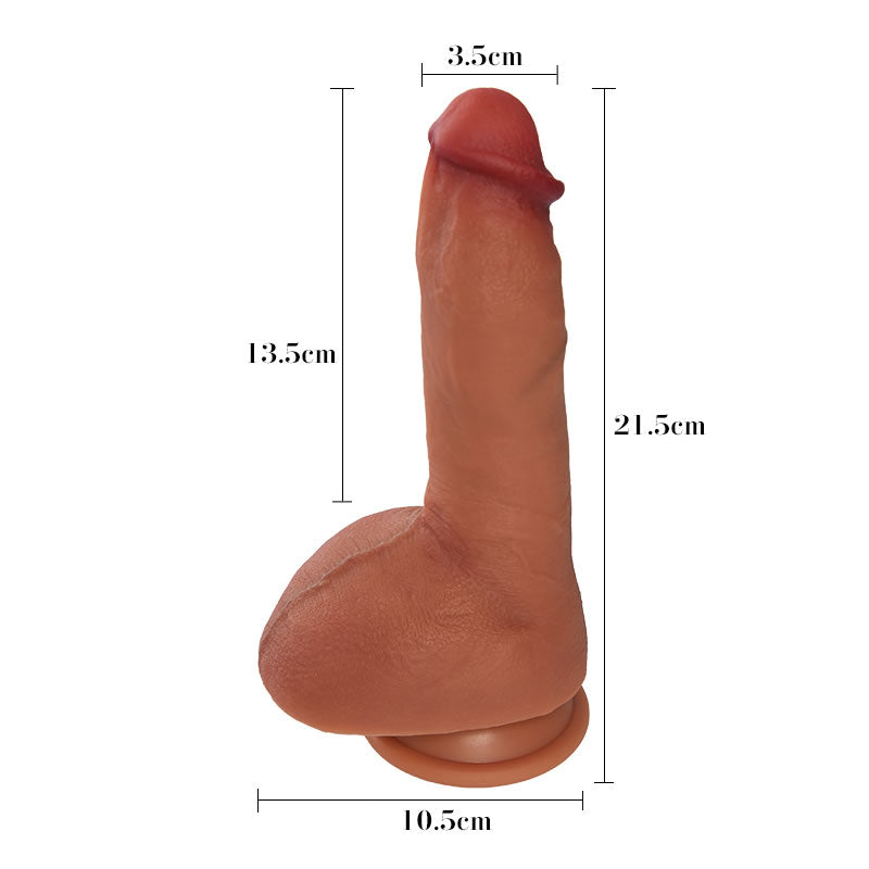 Bardziej realistyczne dildo z dużą średnicą jądra 3,5 cm